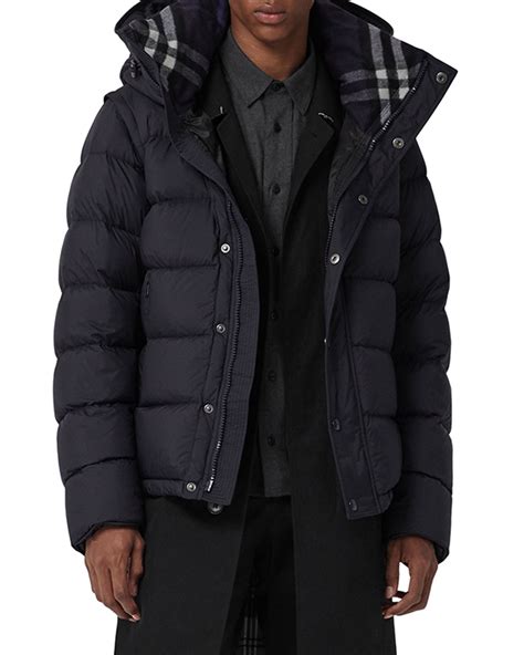 burberry puffer heren|Burberry brit puffer coat.